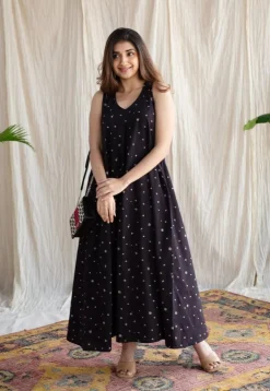 Ditya Ajrakh Cotton Dress