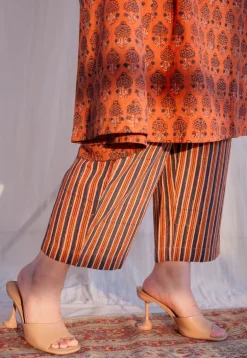 Divya Ajrakh Slub Cotton Pant