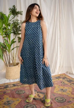 Edhaa Ajrakh Cotton Dress