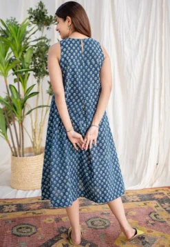Edhaa Ajrakh Cotton Dress