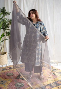 Elnaz Ajrakh Cotton Kurta