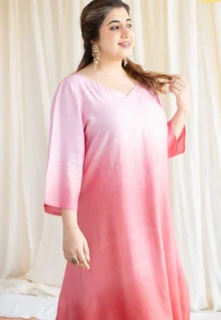 Esita Ombre Silk Co-Ord Set with Mukaish Detailing (Set of 2)