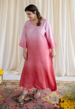 Esita Ombre Silk Co-Ord Set with Mukaish Detailing (Set of 2)
