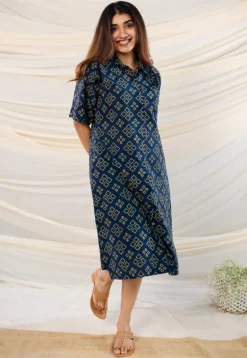 Hruta Ajrakh Cotton Dress