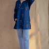 Huda Indigo Ajrakh Cotton Loose Short Top
