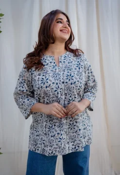 Iman Kalamkari Cotton Top