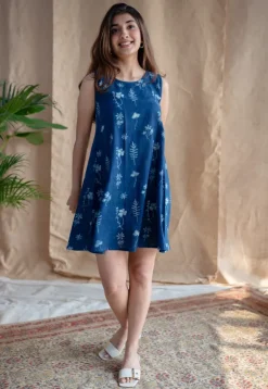 Inam Dabu Slub Cotton Dress