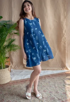 Inam Dabu Slub Cotton Dress