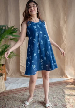 Inam Dabu Slub Cotton Dress