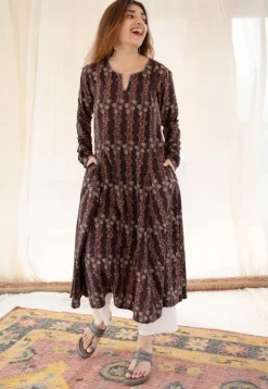 Ishrah Ajrakh Cotton Kali Kurta
