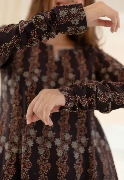 Ishrah Ajrakh Cotton Kali Kurta