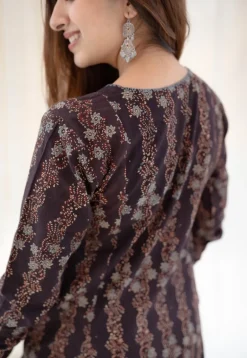 Ishrah Ajrakh Cotton Kali Kurta