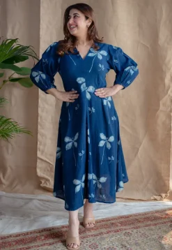 Iyana Dabu Slub Cotton Dress