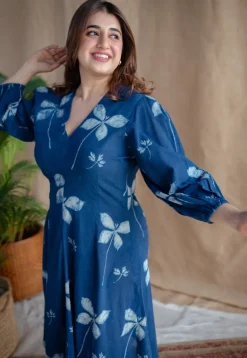 Iyana Dabu Slub Cotton Dress