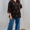 Izah Dabu Slub Cotton Top