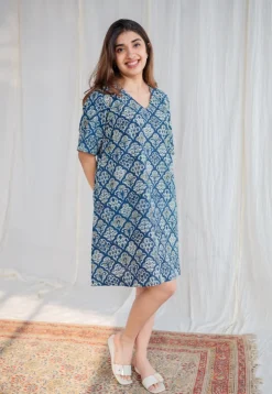 Jafrin Ajrakh Cotton Dress