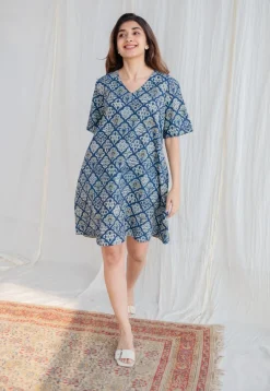 Jafrin Ajrakh Cotton Dress