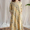 Jaipur Jharoka Ajrakh Cotton Hand Embroidered Kali Kurta