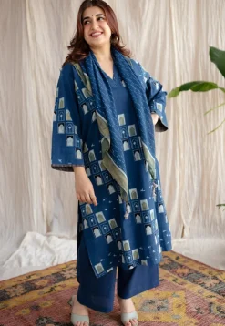 Jaipur Jharoka Ajrakh Cotton Kurta