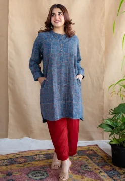 Jeel Slub Cotton Straight Pant