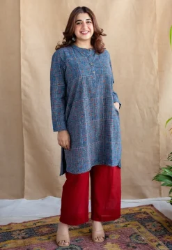 Jeel Slub Cotton Straight Pant