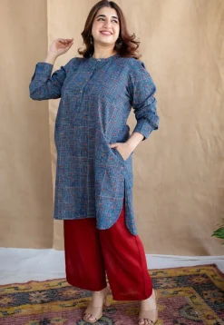 Jeel Slub Cotton Straight Pant