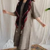 Kamal Ajrakh Cotton Hand Embroidered Co-Ord Set (Set of 2)