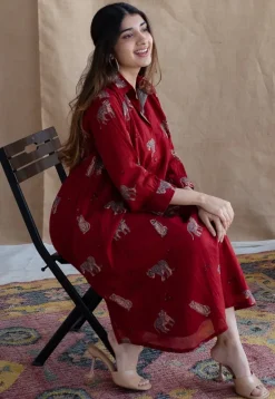 Kanha Bagh MulMul Cotton Dress