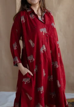 Kanha Bagh MulMul Cotton Dress