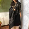 Kashvi Black Bandhej Kurta + Dupatta