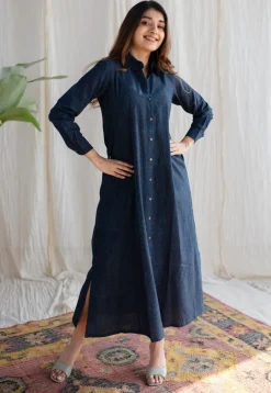Lairah Ajrakh Cotton Dress