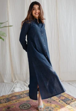 Lairah Ajrakh Cotton Dress