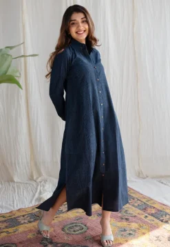 Lairah Ajrakh Cotton Dress