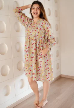 LazyDays Serene Lounge Slub Cotton Dress