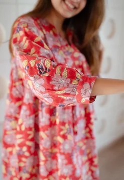 LazyDays Serene Lounge Slub Cotton Dress