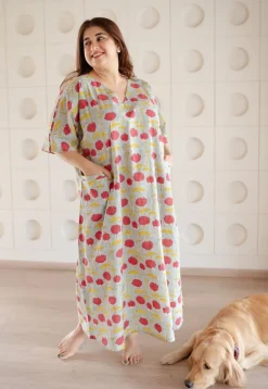 LazyDays Serene Lounge Slub Cotton Dress