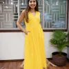 Leema Crinkled Cotton Wrap around Kurta