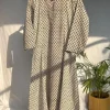 Malika Beige Fakira Cotton Kali Kurta