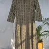Malika Brown Ajrakh Cotton Kali Kurta