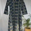 Malika Indigo Ajrakh Cotton Kali Kurta