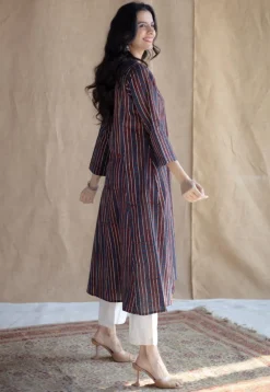 Malika Madder Ajrakh Cotton Kali Kurta