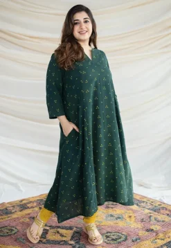 Malika Slub Cotton Kali Kurta