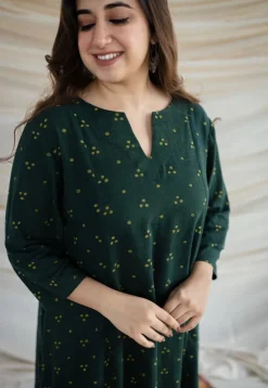 Malika Slub Cotton Kali Kurta