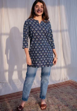 Midha Ajrakh Cotton Top