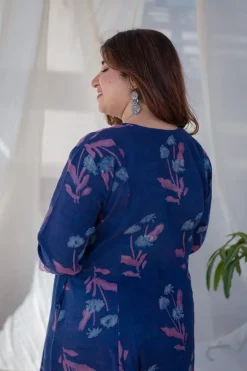 Minal Kali Slub Cotton Kurta