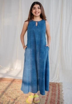 Nafrin Dabu Cotton Hand Embroidered Dress
