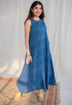 Nafrin Dabu Cotton Hand Embroidered Dress