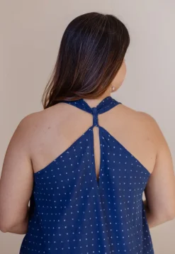 Naimat Indigo Dabu Cotton A Line Dress