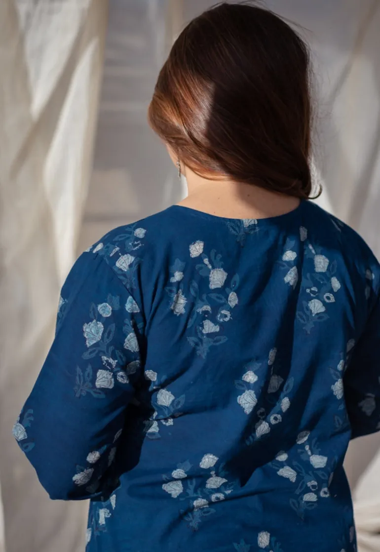 Namrata indigo Jahota Short Top
