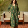 Nargis Ajrakh Green Natural Dyed Kurta